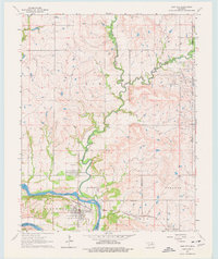 Kaw City 1964 topographic map thumbnail