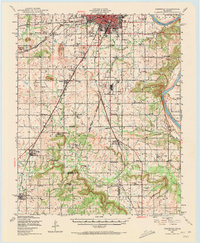 Keefeton 1948 topographic map thumbnail