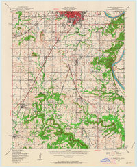 Keefeton 1948 topographic map thumbnail