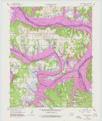 Keystone Dam 1958 topographic map thumbnail