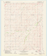 Laverne SW 1970 topographic map thumbnail