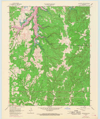 Mannford SE 1958 topographic map thumbnail