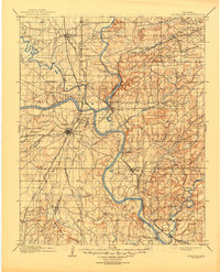 Muskogee 1901 topographic map thumbnail