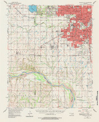 Oklahoma City 1956 topographic map thumbnail