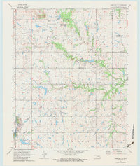Okmulgee NE 1971 topographic map thumbnail