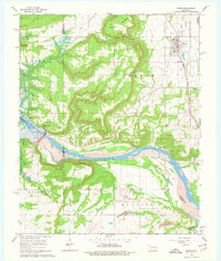 Porum 1963 topographic map thumbnail