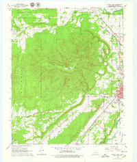 Poteau West 1968 topographic map thumbnail