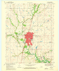 Pryor 1970 topographic map thumbnail