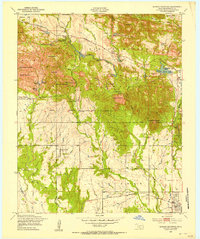 Quanah Mountain 1949 topographic map thumbnail