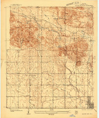 Quanah Mountain 1937 topographic map thumbnail