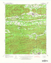 Red Oak 1940 topographic map thumbnail