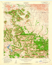 Saddle Mountain 1956 topographic map thumbnail