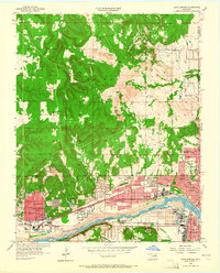 Sand Springs 1956 topographic map thumbnail