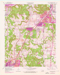 Sapulpa North 1956 topographic map thumbnail
