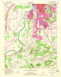 South Fort Smith 1948 topographic map thumbnail