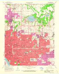 Tulsa 1954 topographic map preview