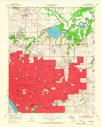 Tulsa 1954 topographic map preview