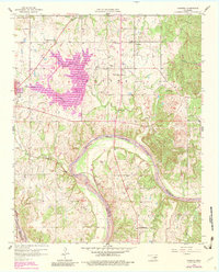 Vamoosa 1958 topographic map thumbnail