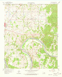 Vamoosa 1958 topographic map thumbnail