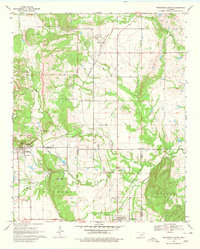 Wapanucka North 1969 topographic map thumbnail