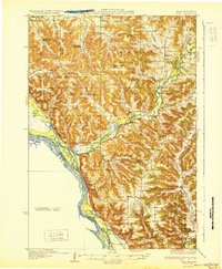 Alma 1932 topographic map thumbnail
