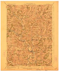 Blanchardville 1923 topographic map thumbnail