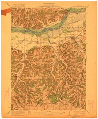 Blue Mounds 1922 topographic map thumbnail