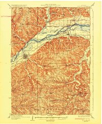Boscobel 1933 topographic map thumbnail