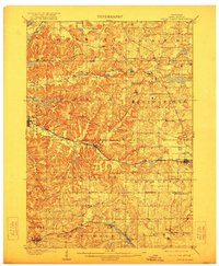 Cross Plains 1909 topographic map thumbnail