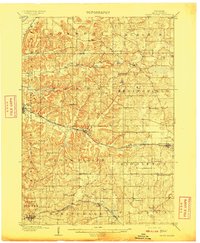 Cross Plains 1909 topographic map thumbnail