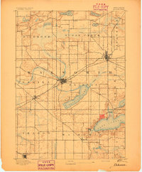 Delavan 1893 topographic map preview