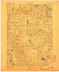 Evansville 1906 topographic map thumbnail
