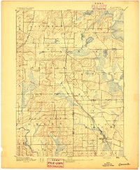 Evansville 1894 topographic map thumbnail