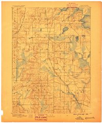 Evansville 1889 topographic map thumbnail