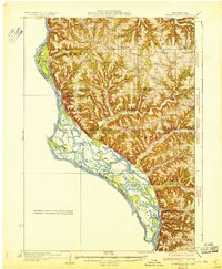 Ferryville 1932 topographic map thumbnail