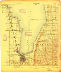 Fond du Lac 1910 topographic map thumbnail