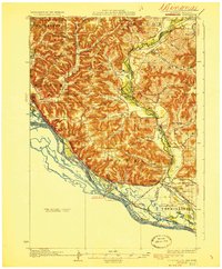 Fountain City 1929 topographic map thumbnail