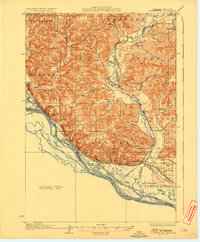 Fountain City 1929 topographic map thumbnail