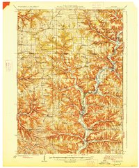 Gays Mills 1926 topographic map thumbnail