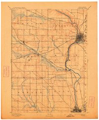 Janesville 1893 topographic map thumbnail