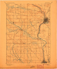 Janesville 1893 topographic map thumbnail