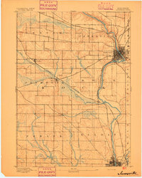 Janesville 1893 topographic map thumbnail