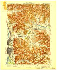 La Crosse 1930 topographic map thumbnail