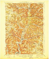 La Farge 1926 topographic map thumbnail