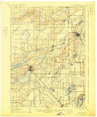 Lake Geneva 1906 topographic map thumbnail