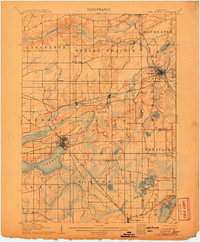 Lake Geneva 1906 topographic map thumbnail