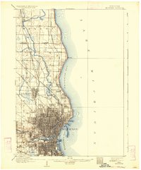 Milwaukee 1906 topographic map thumbnail