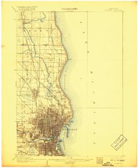 Milwaukee 1906 topographic map thumbnail