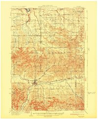 Mondovi 1932 topographic map thumbnail