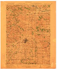 Monroe 1922 topographic map thumbnail